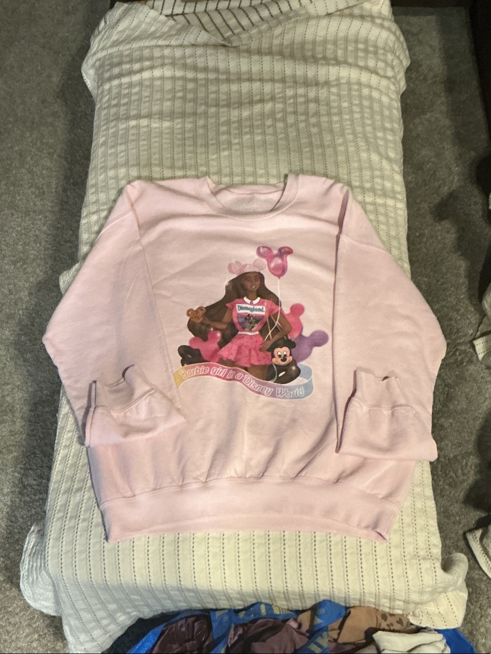 Diamond Dolls Limited Pink Graphic Crewneck Sweatshirt - Barbie/Disney Inspired